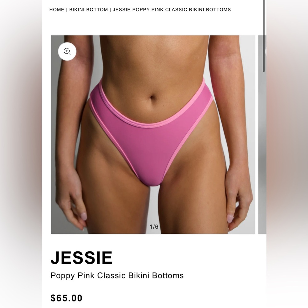 93 Play Street - Jessie Poppy Pink Classic Bikini Bottoms - 2XL - NWT - Picture 2 of 5